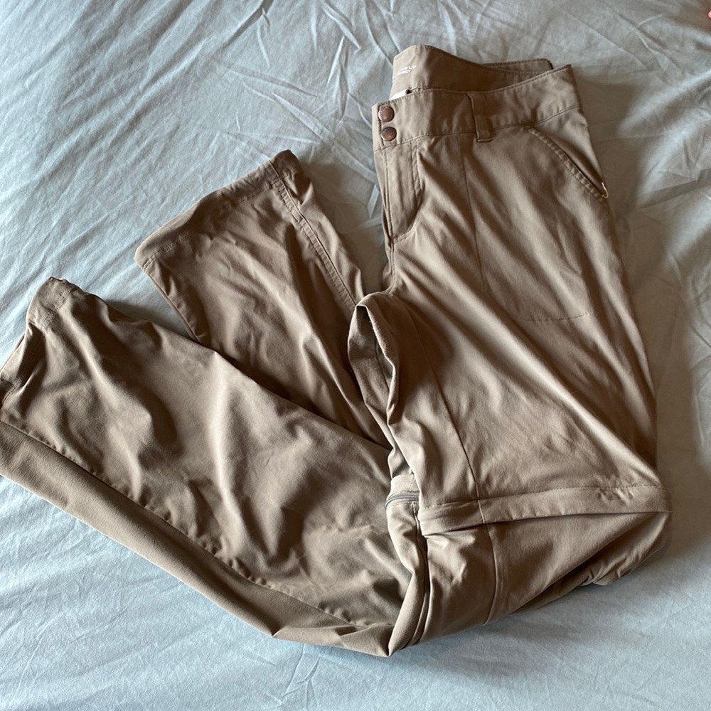 Columbia Olive Colored Convertible Pants.
